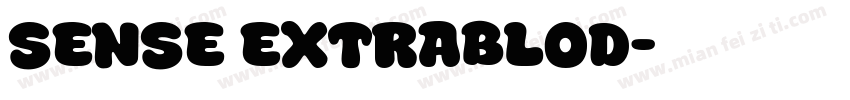 sense extrablod字体转换